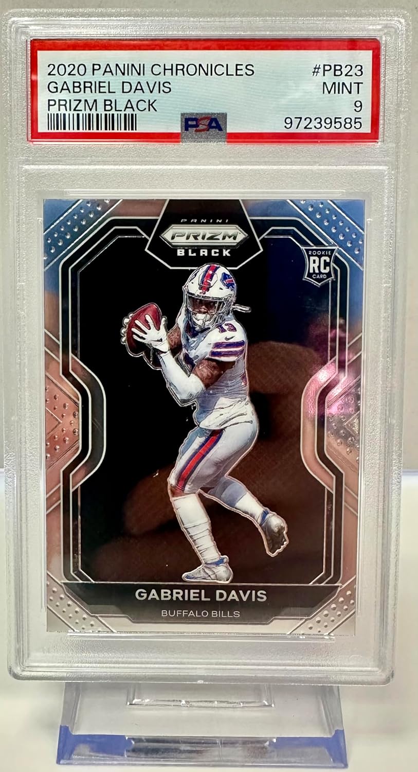 Gabe Davis PSA Graded 9 Rookie Card Prizm Black Collectible Football Card - 2020 Prizm Football Card #PB23 (Bills)