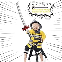 Vista 5 de Paquete de 30 armas inflables de 30 pulgadas de ninja katana de samurái, armas inflables para niños, Halloween, piscina, suministros de fiesta