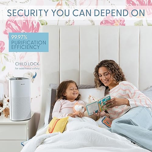 Miniatura 6 de Kery Plus - Purificadores de aire para el hogar, habitación grande, mascotas de hasta 1800 pies cuadrados, WiFi inteligente y control de voz,