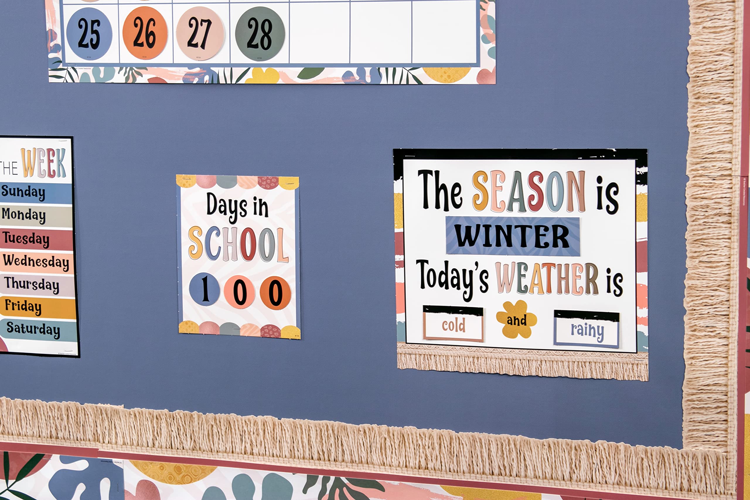 Teacher Created Resources Tableau d'affichage Calendrier Wonderfully Wild