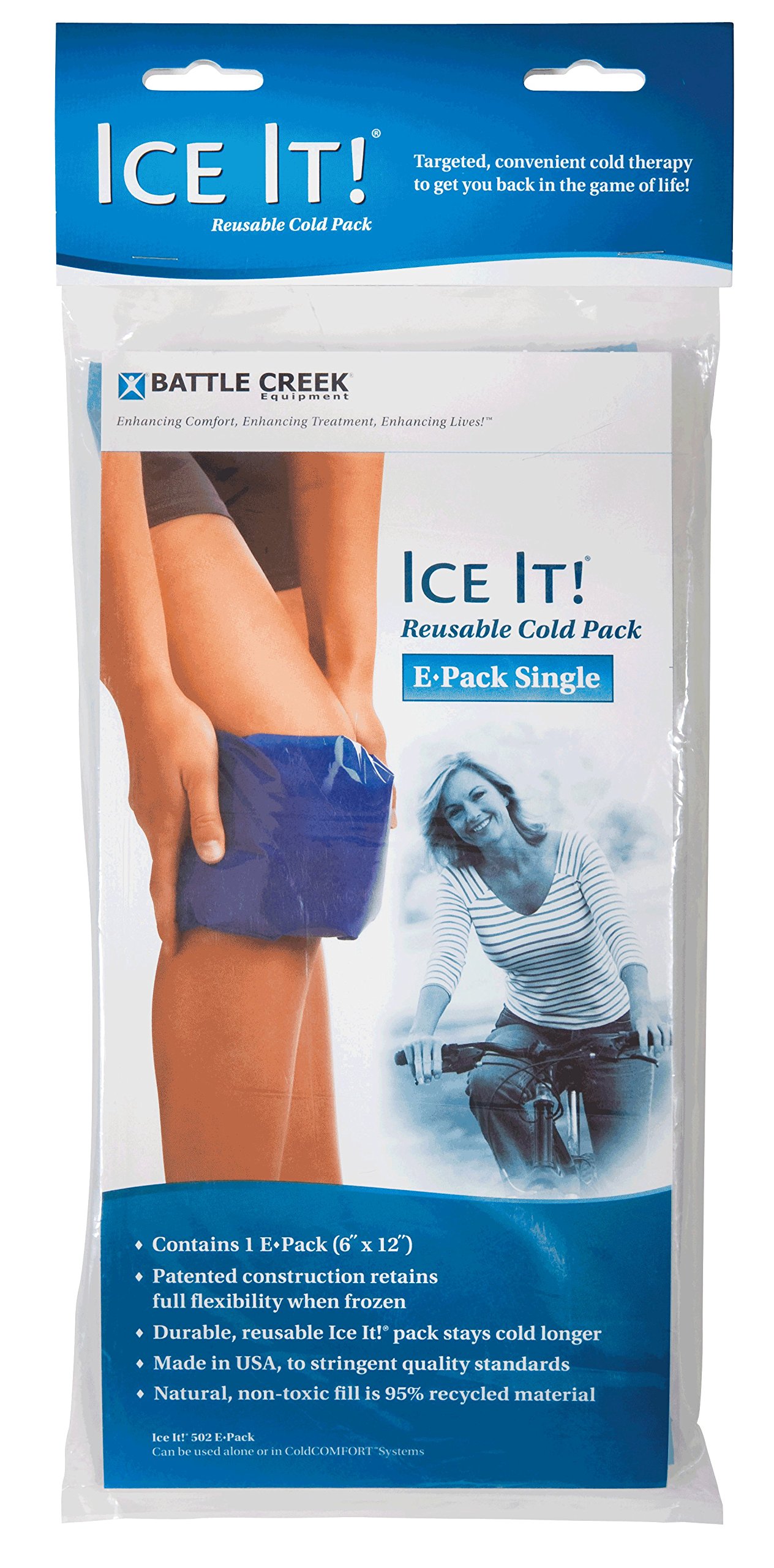Ice It! ColdComfort Cold Therapy Refill, E-Pack 6" x 12"