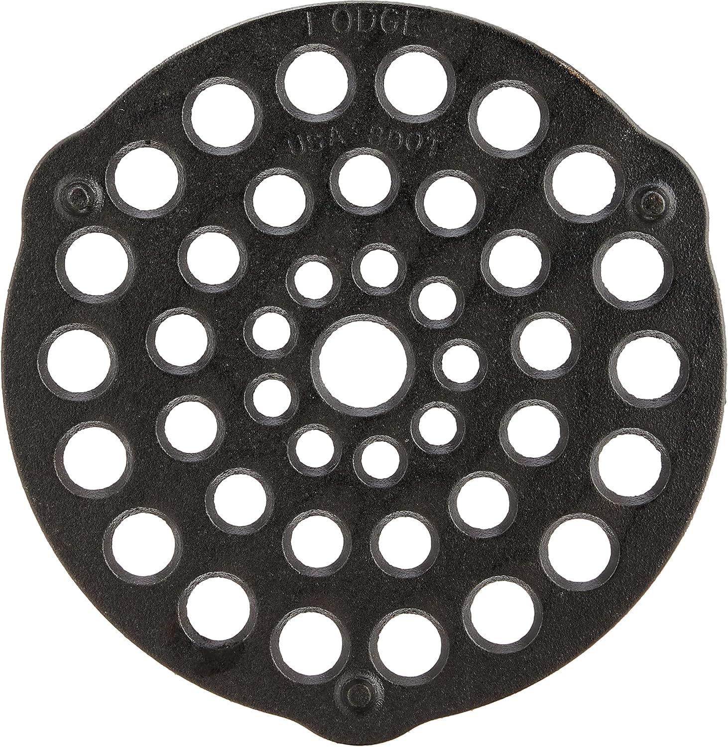 8" Meat Rack Trivet by Lodge – Cast Iron, Black, Pack of 6, Model L8DOT3