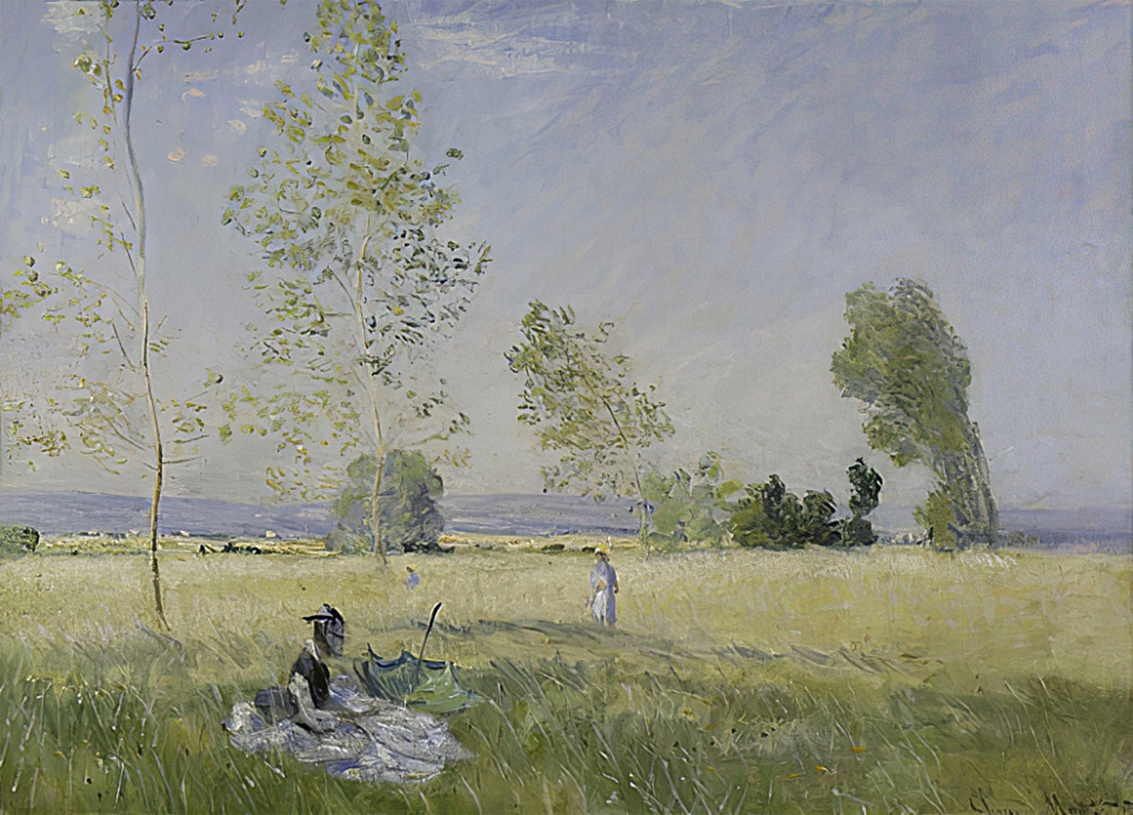 POSTERIIk Vintage Print Pop Art Landscape Artwork Sommer by Claude Monet Art Prints for Office Home Decor 60x90cm