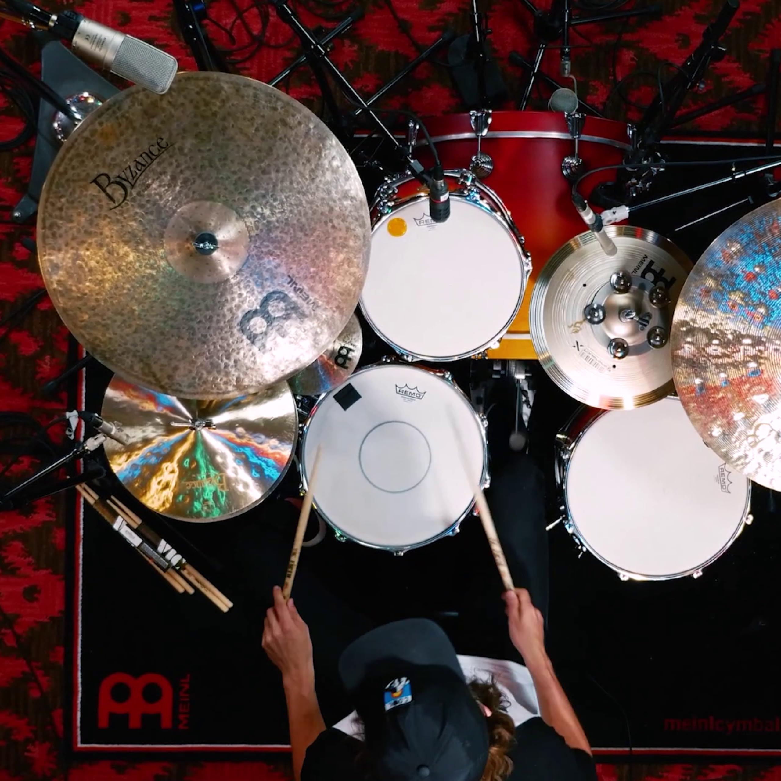 Meinl Cymbals Byzance Dark Cymbale B. Apple Dark Ride 20 pouces (50,80cm) pour Batterie - Bronze B20, Finition Sombre (B20BADAR)