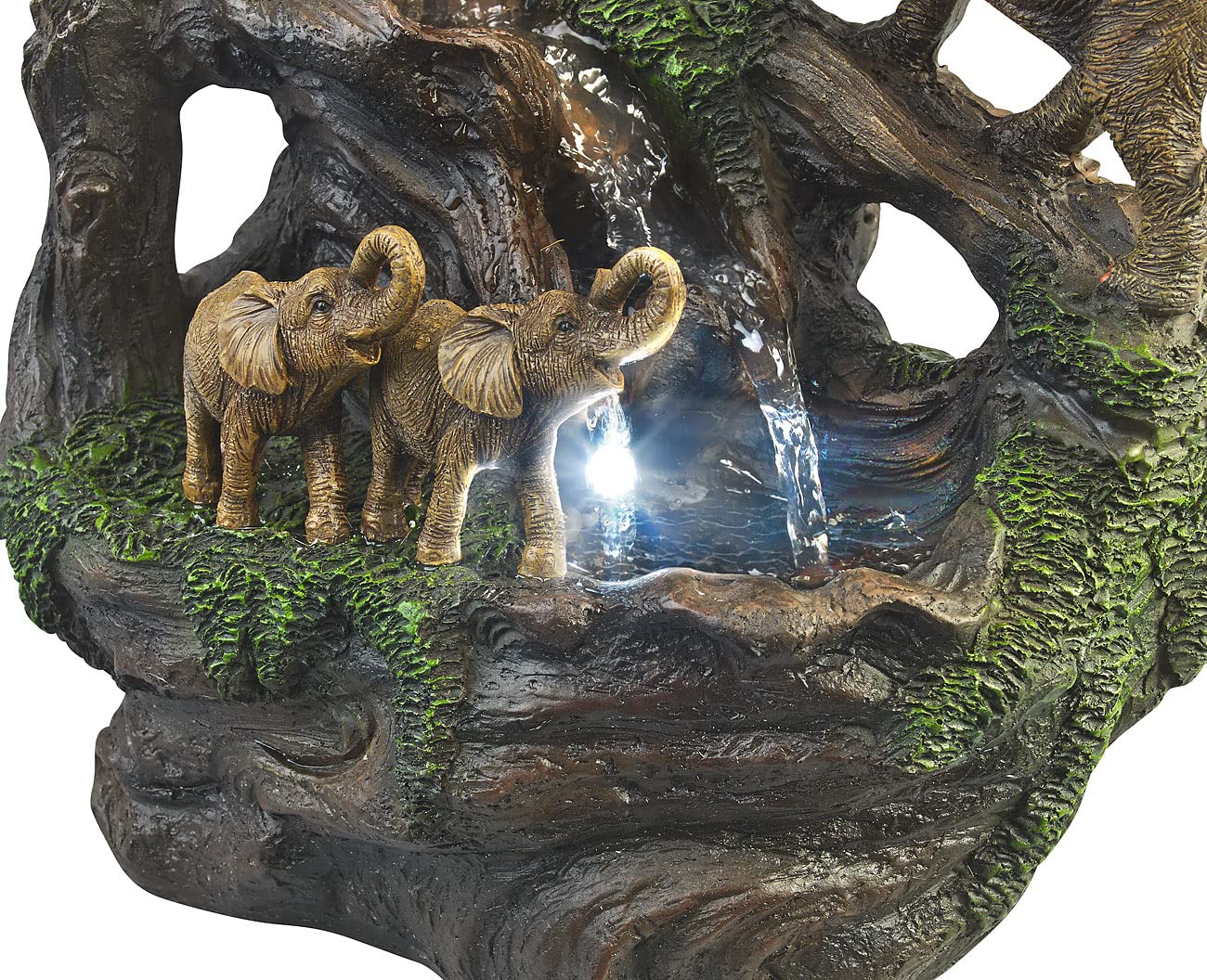 Fontaine lumineuse décorative Éléphants Infactory