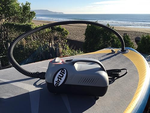 Miniatura 2 de Bomba eléctrica de alta velocidad de 20 psi para SUP airSUP inflable de 12 V con corte automático de 2 etapas alimentada desde el enchufe del