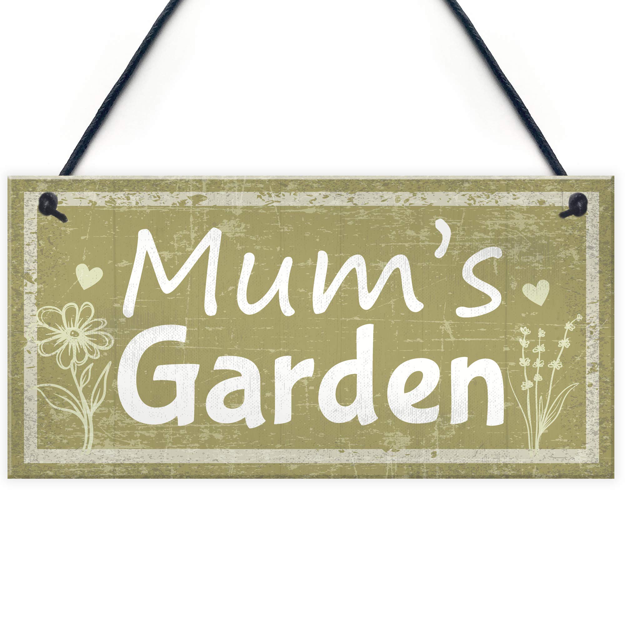 Red Ocean Mums Garden Novelty Plaque Summer House Sign Garden Shed Sign Gifts For Mum Gifts For Her