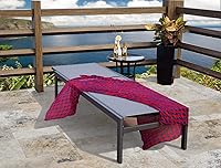 Vista 4 de Kozyard Moderna tumbona reclinable de aluminio para patio con textilencia para tomar el sol para todo tipo de clima, 5 posiciones ajustables, muy