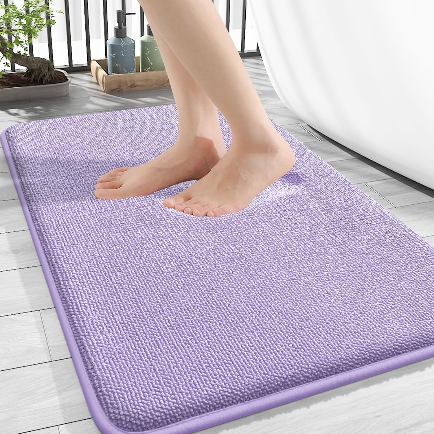 Amazon.com: OLANLY Thick Memory Foam Bath Mat Rug 30x20, Extra Soft ...