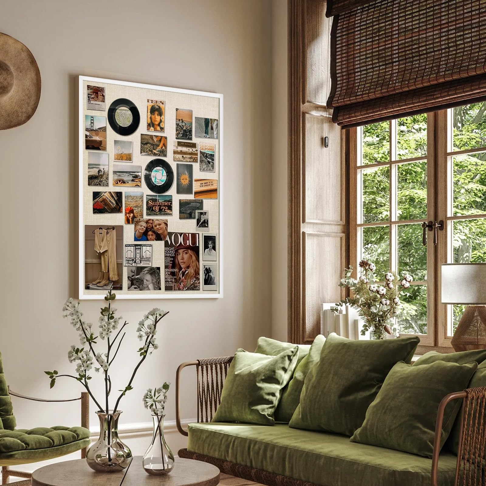 Miratino Grand Tableau D'affichage En Liège Noir De 121,9 X 91,4 Cm Pour Murs Avec Cadre, Tableau D'affichage à épingles, Tableau De Vision Pour La