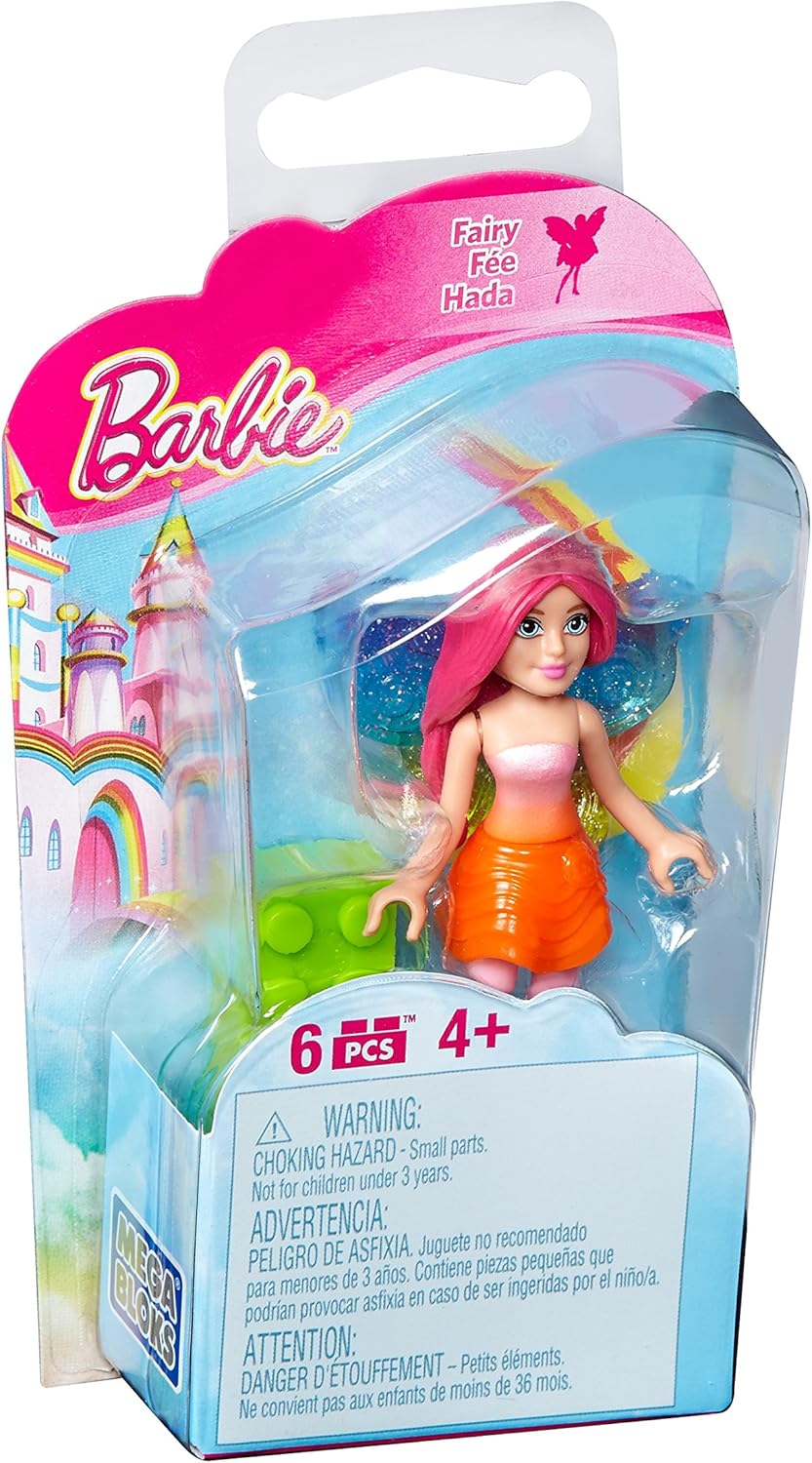 Mega Barbie Construx Barbie Rainbow Cove Fairy Mini Figure Playset
