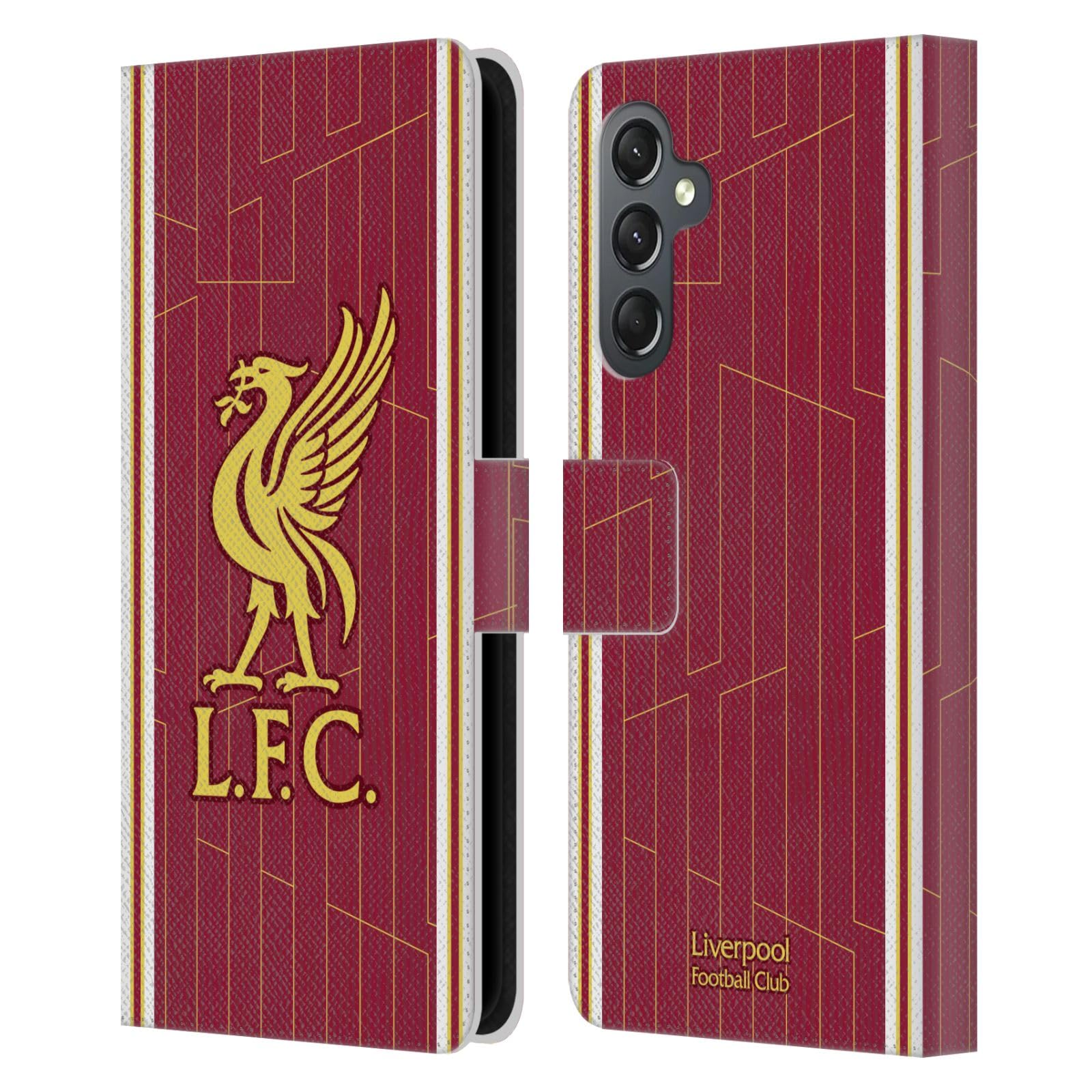 Head Case Designs Officially Licensed Liverpool Football Club Home Kit 2024/25 Leather Wallet Case Compatible With Samsung Galaxy A25 5G — image 1