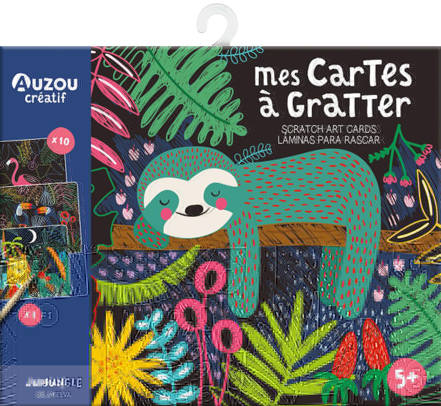 Ma pochette d'artiste - mes cartes a gratter : jungle