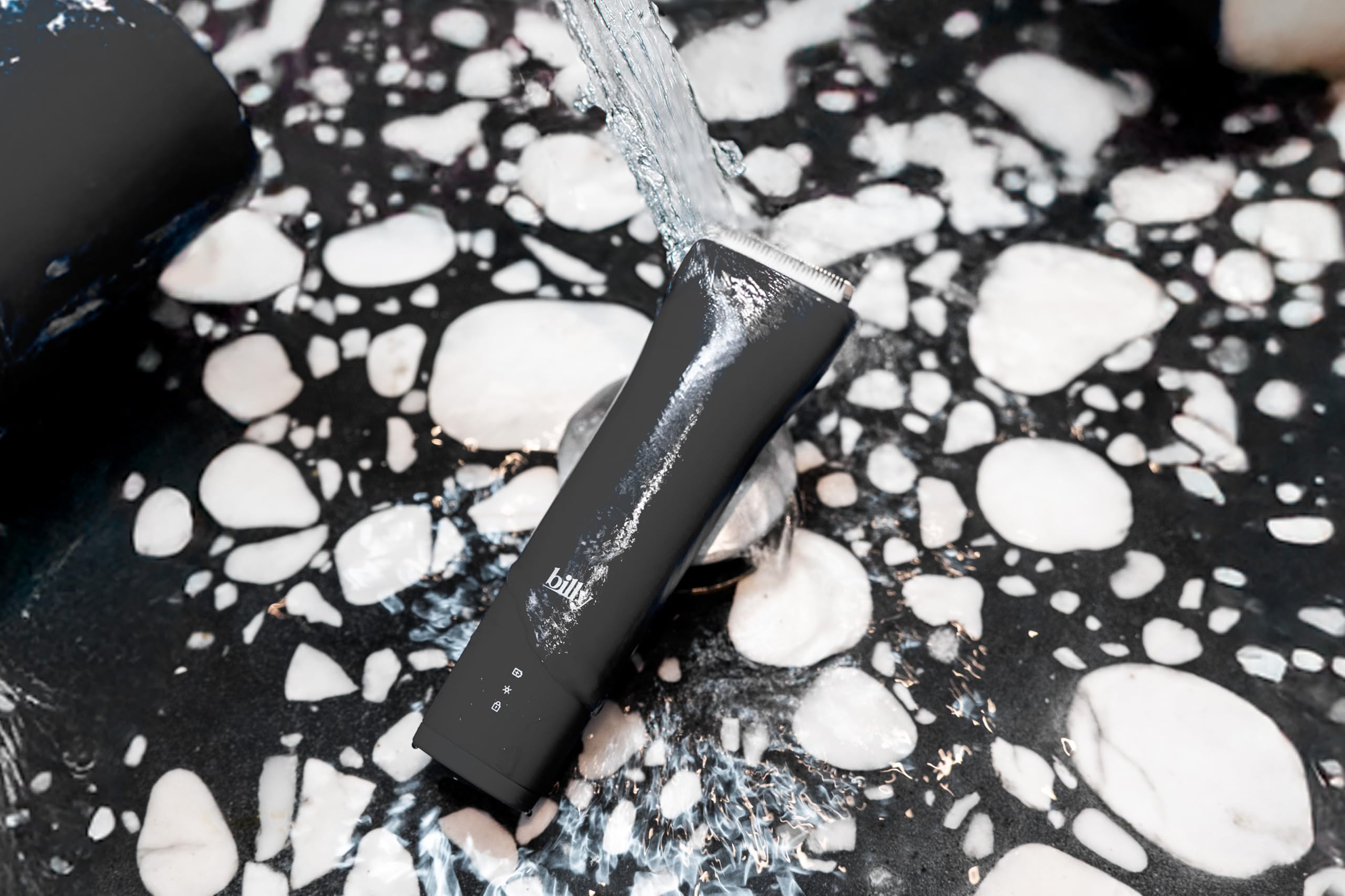 billy Rifinitore Intimo Anti-Taglio Uomo Donna Zone Sensibili - Lama Ceramica Anti-Taglio Anti-Peli Incarniti - Impermeabile - 5 Altezze (0-12mm) LED - USB-C - Peli Pubici