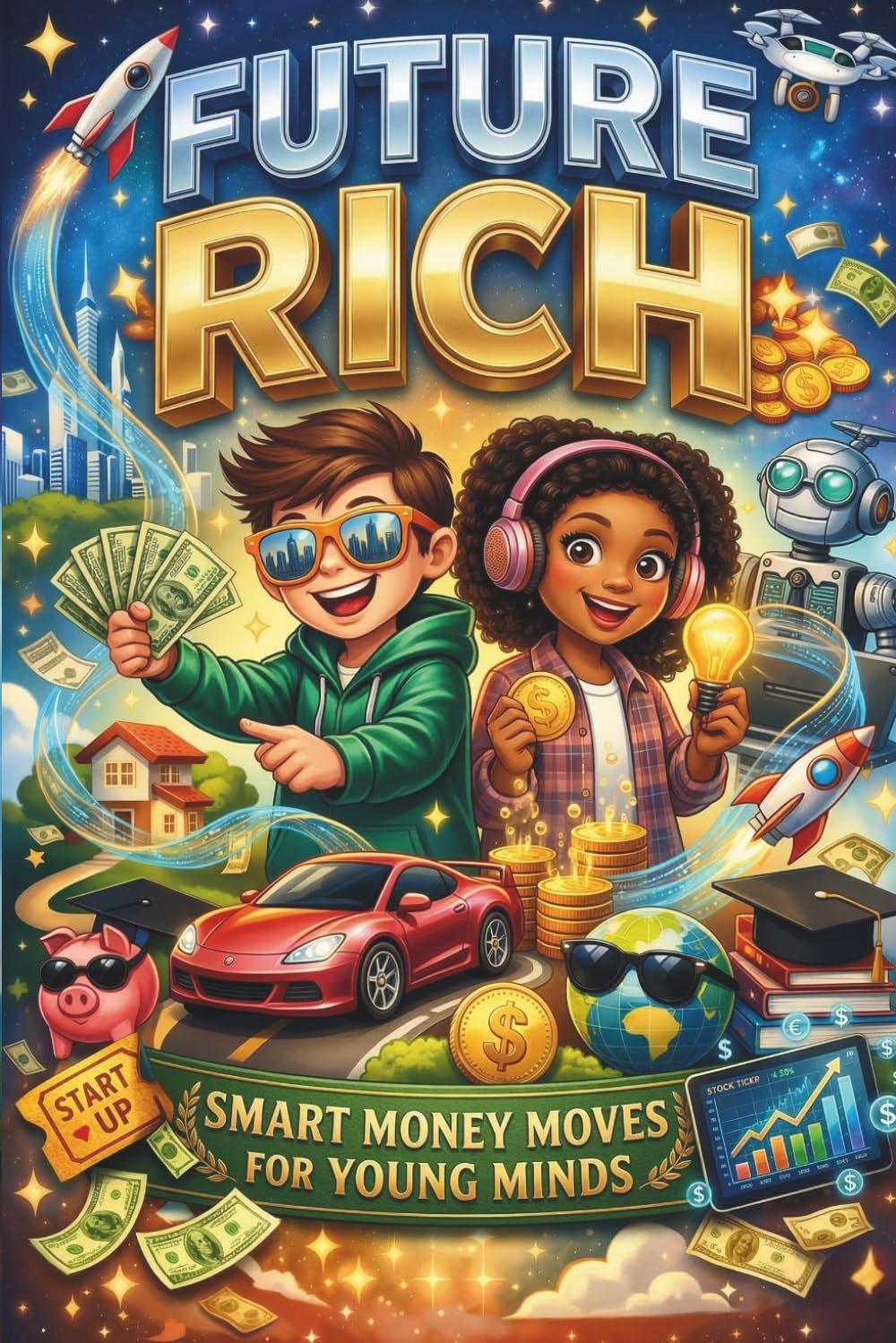Future Rich: The Ultimate Financial Literacy Guide for Kids & Teens: Master Saving, Investing, and the Power of Compound Interest.
