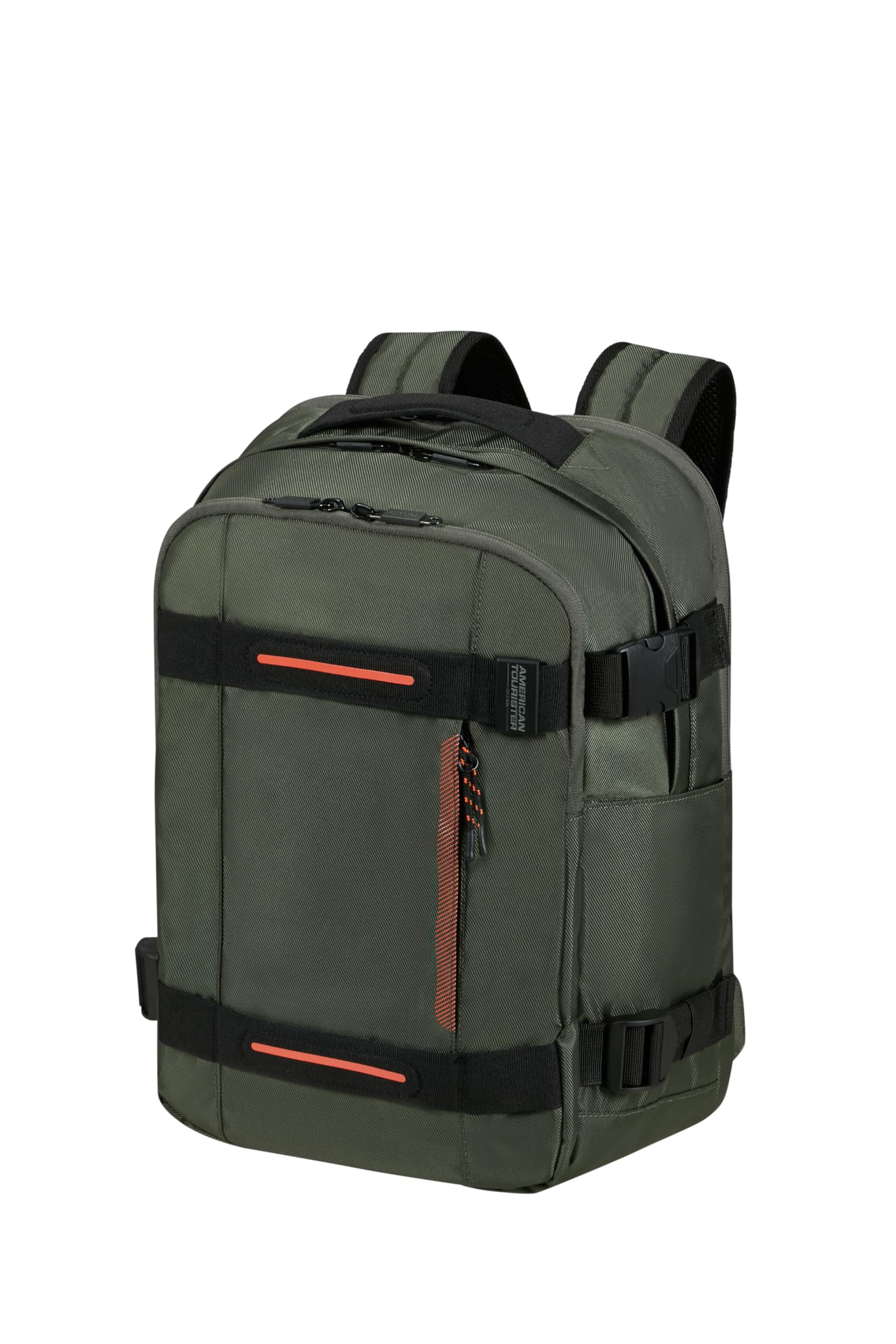 American Tourister Urban Track - Laptop Backpack 15.6" – 45 cm, 29 L - 3 Large Compartments - Large Capacity - Ergonomic - Padded Laptop Compartment - Dark Khaki