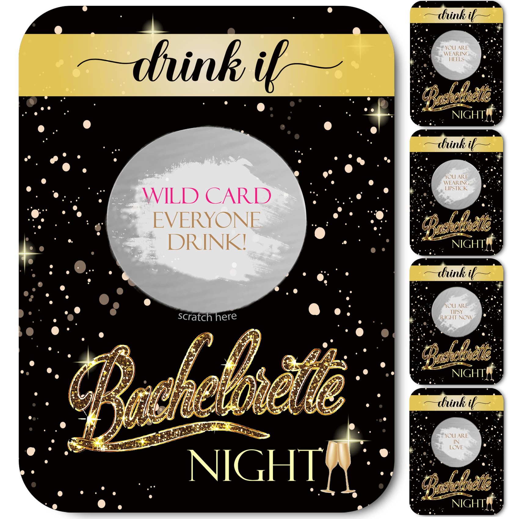 XIAOPNN Bridal Shower Scratch Off Game, Funny ...