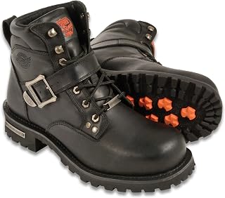 Milwaukee Leather Men's 6" Side Buckle Boot (Size 11.5)