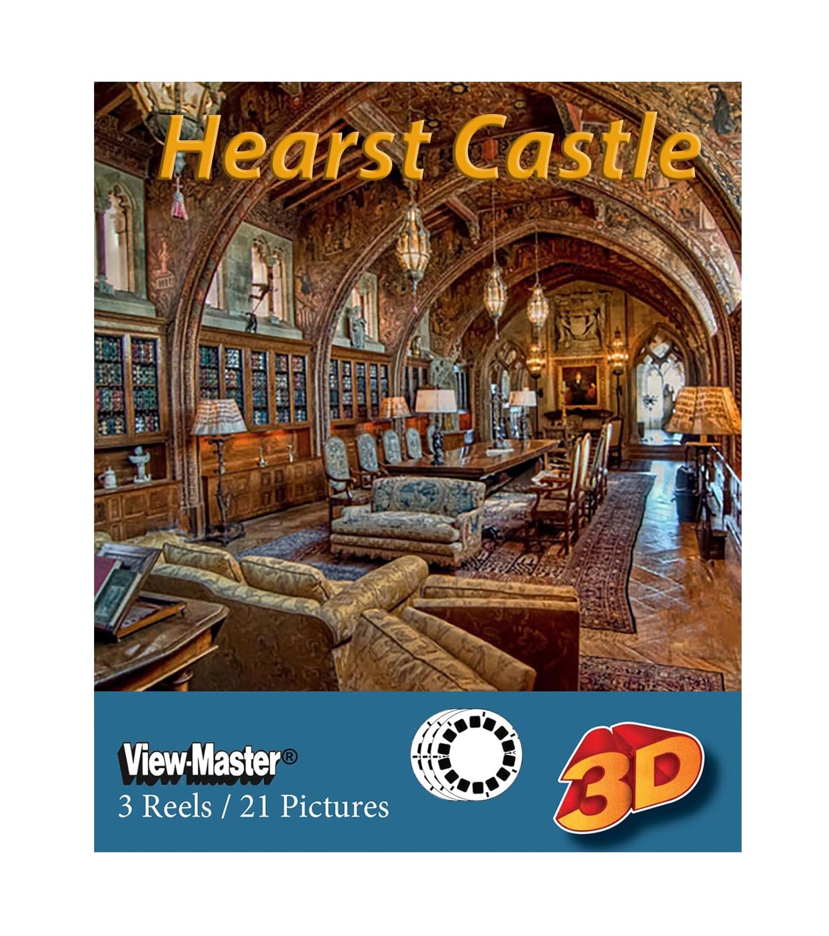 3Dstereo ViewMaster Hearst Castle - 3 Reel Set