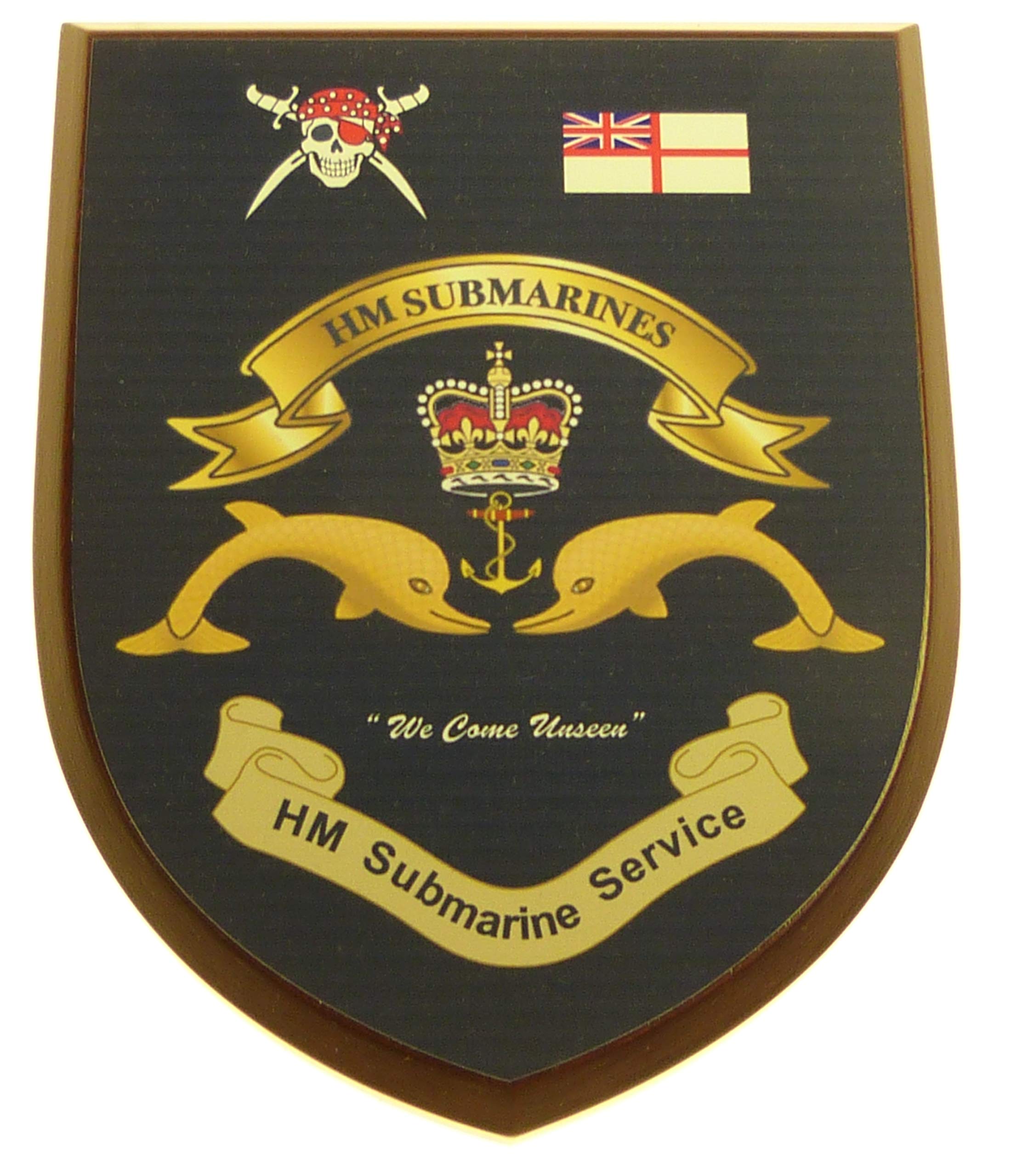 Brigade UK Royal Navy Submarine Service Submariners Full Face Hand Made MOD Wall Plaque