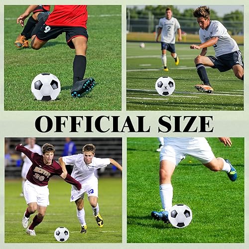 Miniatura 6 de Juego de 12 pelotas de fútbol de operación de Navidad a granel con agujas de bomba, pelota de fútbol deportiva tamaño 5, pelota de entrenamiento