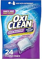 OxiClean Odor Blasters Power Paks: Oxygen-Powered Laundry Stain & Odor Remover, 24 Count - Chlorine-Free, Color-Safe