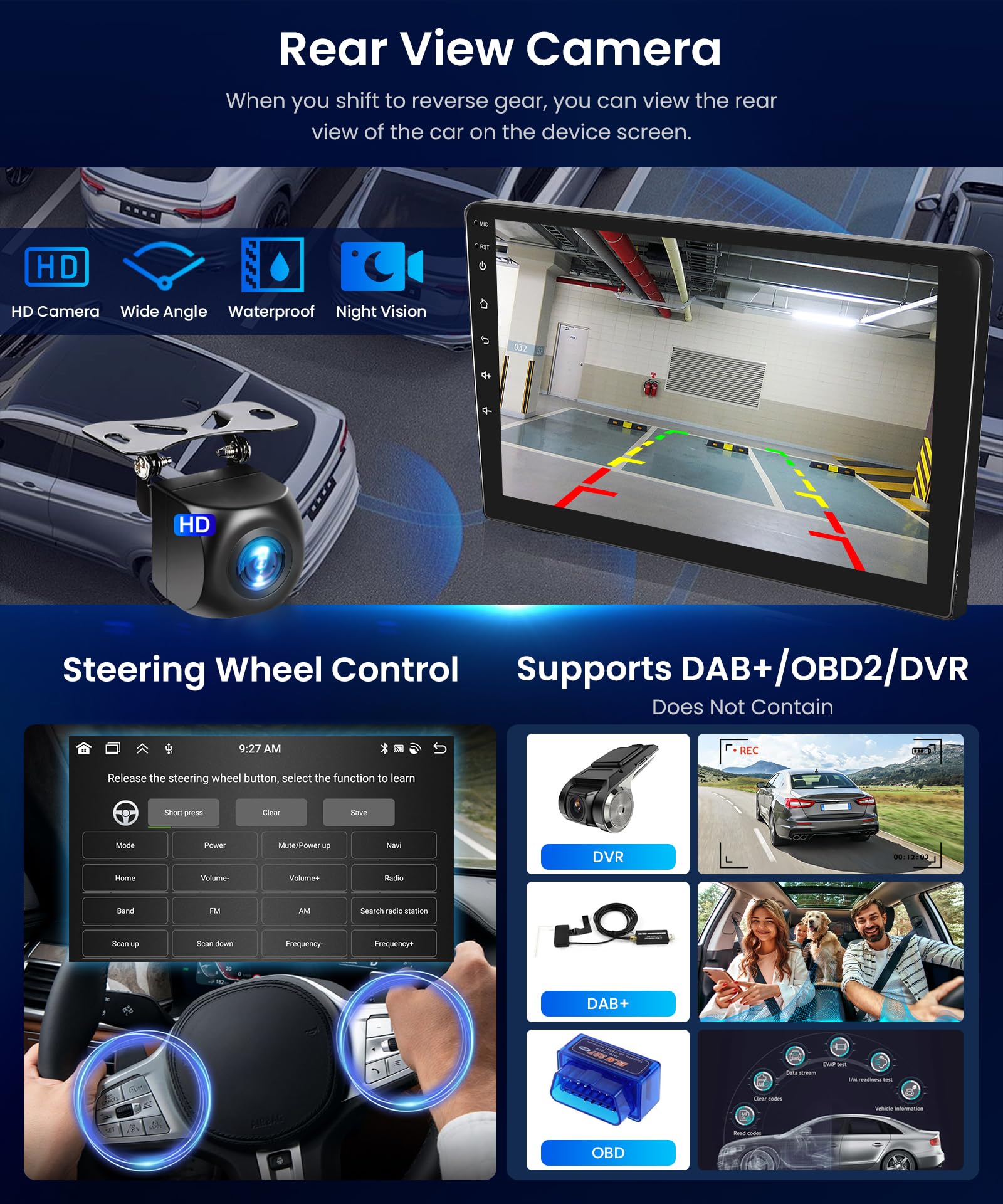 6G+128G 8 Core Bezprzewodowe radio samochodowe z systemem Android dla VW Magotan/CC Passat B7/B6 2010-2015 10.1 Cal Radio samochodowe z Androidem Auto GPS Navi WiFi Mirror Link Bluetooth FM/RDS/DSP EQ