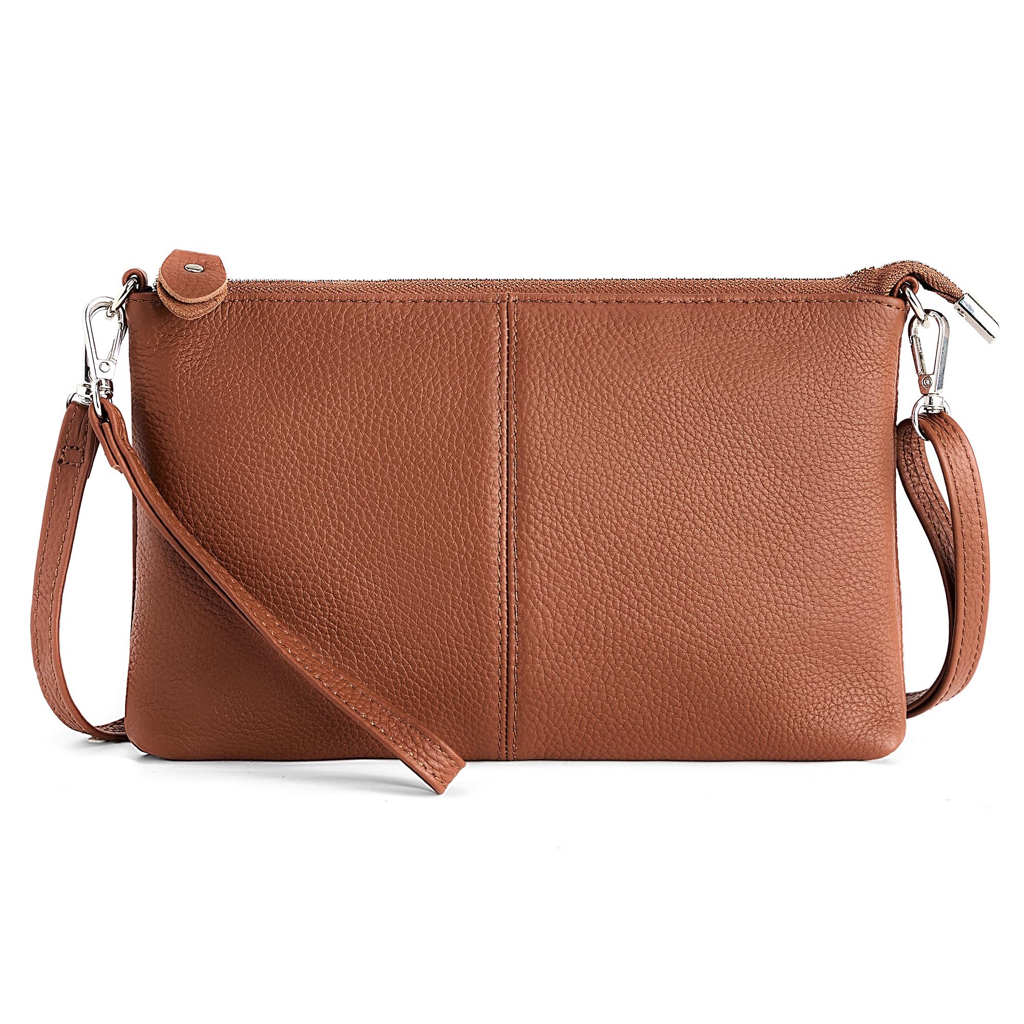 befen Genuine Leather Small Crossbody Bags for Women Wristlet Wallet Purses