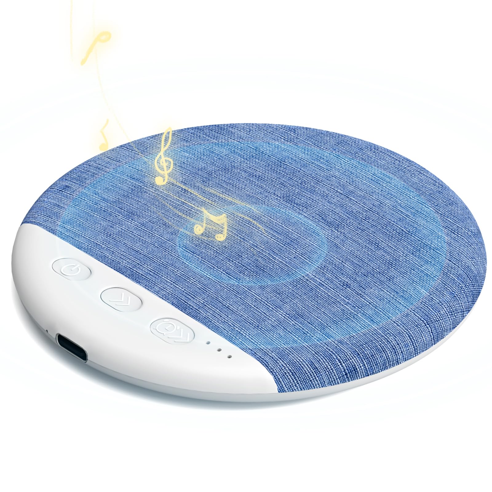 Altoparlante A Cuscino Bluetooth Ultra Sottile – Conduzione Ossea, Rumore Bianco, Timer E Ricarica USB-C – Blu