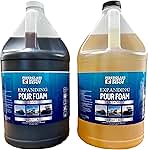 2 Lb Density Expanding Pour Foam, 2 Part Polyurethane Closed Cell Liquid Foam for Boat and Dock Flotation, Soundproofing, Filling Voids, and Insulation (2 Gallon Kit)