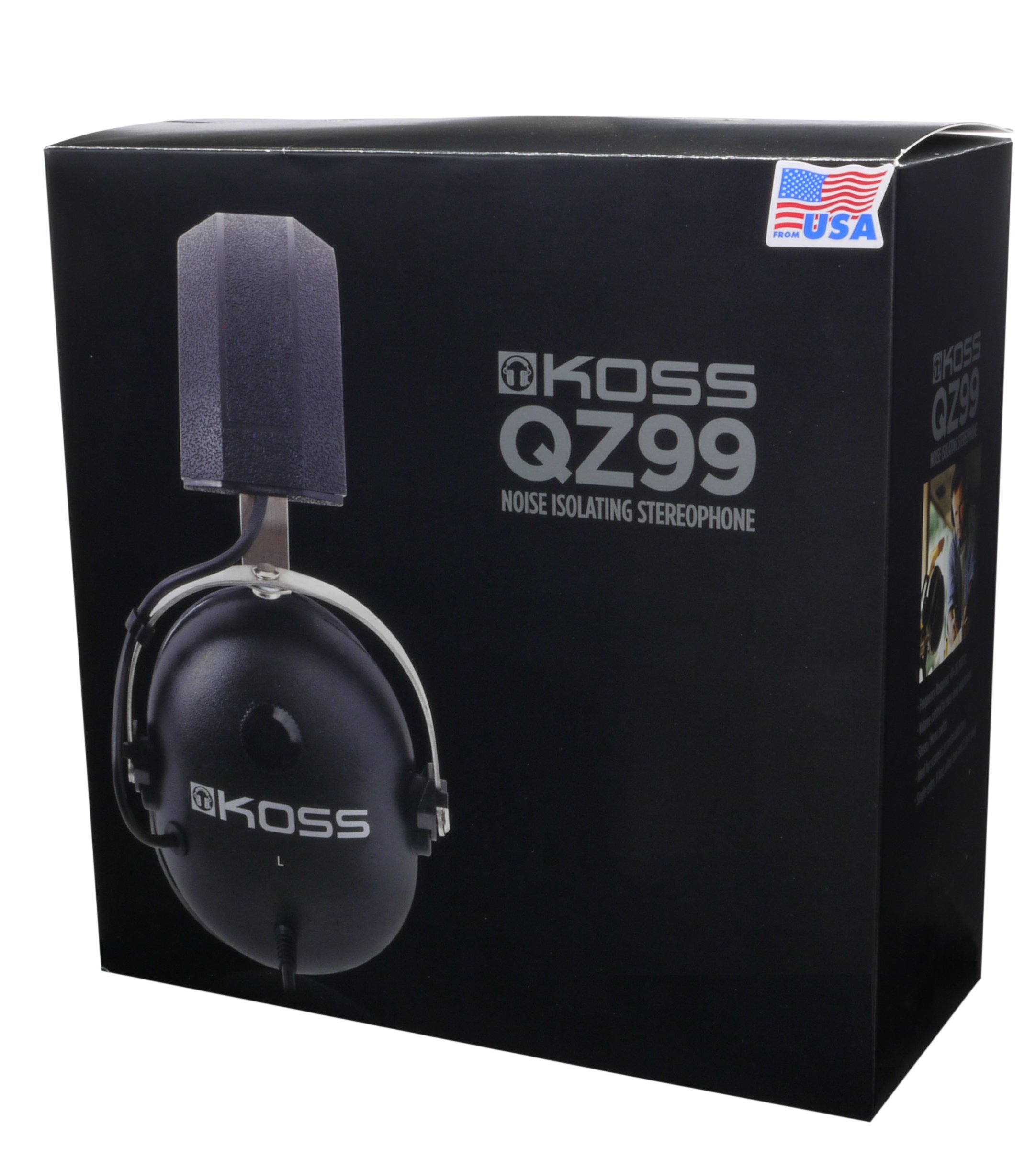 Koss QZ99 Negro Supraaural Diadema Auricular - Auriculares (Supraaural, Diadema, Alámbrico, 40-20000 Hz, 2,4 m, Negro)