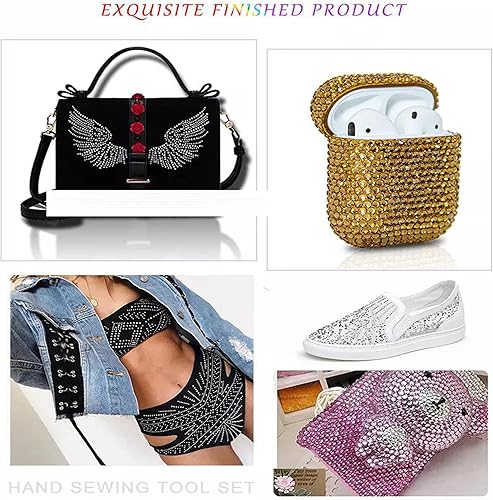 Miniatura 6 de 10000 diamantes de imitación de resina de 0.118 pulgadas (0.118 in), diamantes de imitación transparentes con parte trasera plana para manualidades,