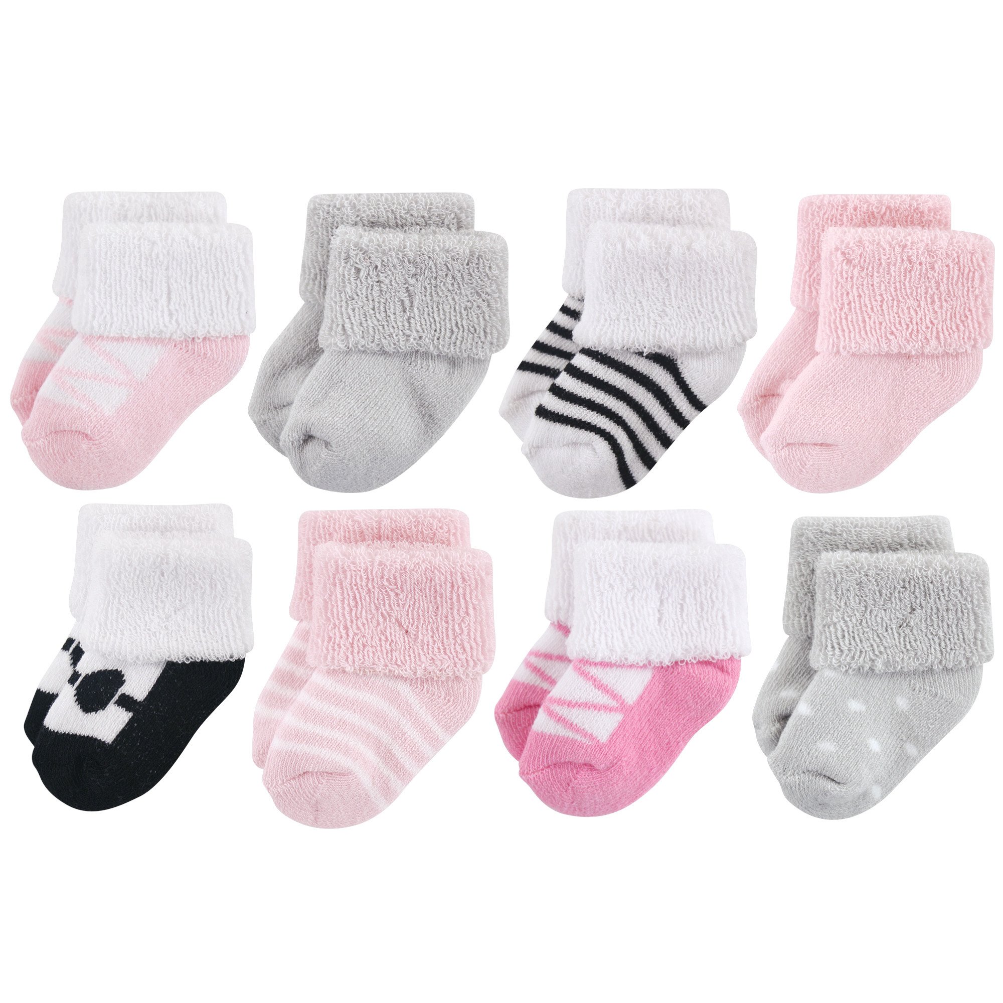 Luvable Friends Skarpetki Mali chłopcy 8 Pack Newborn Socks