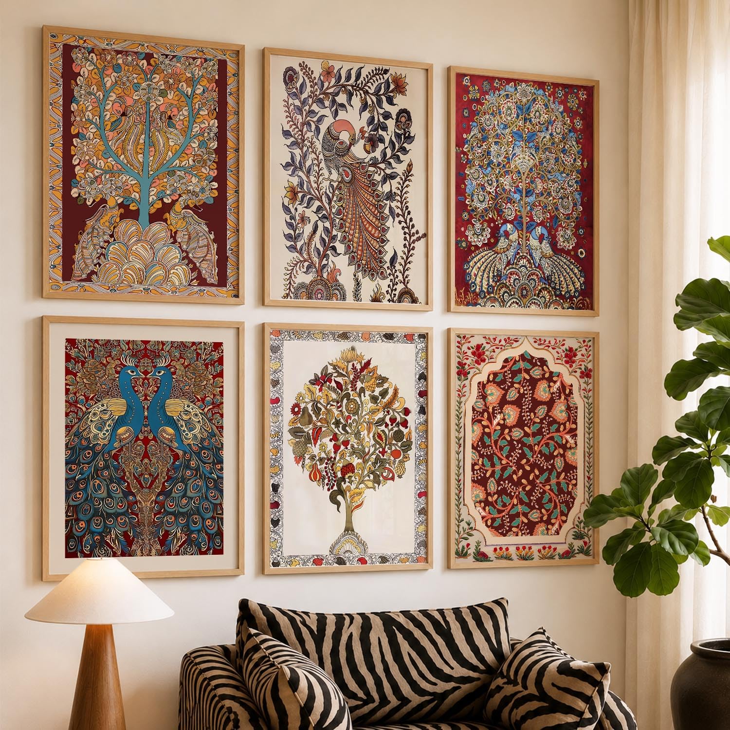 Kotart Madhubani Wall Art - Framed Paintings -5 Kotart Madhubani Wall Art - Framed Paintings -5