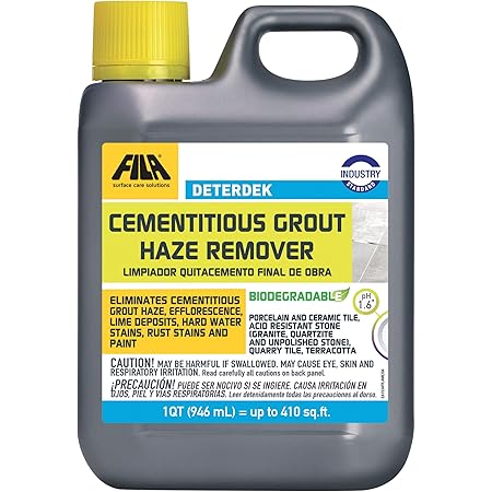 FILA Surface Care Solutions DETERDEK Cementitious Grout Haze Remover, Effective Against Rust Stain, 1 QT
