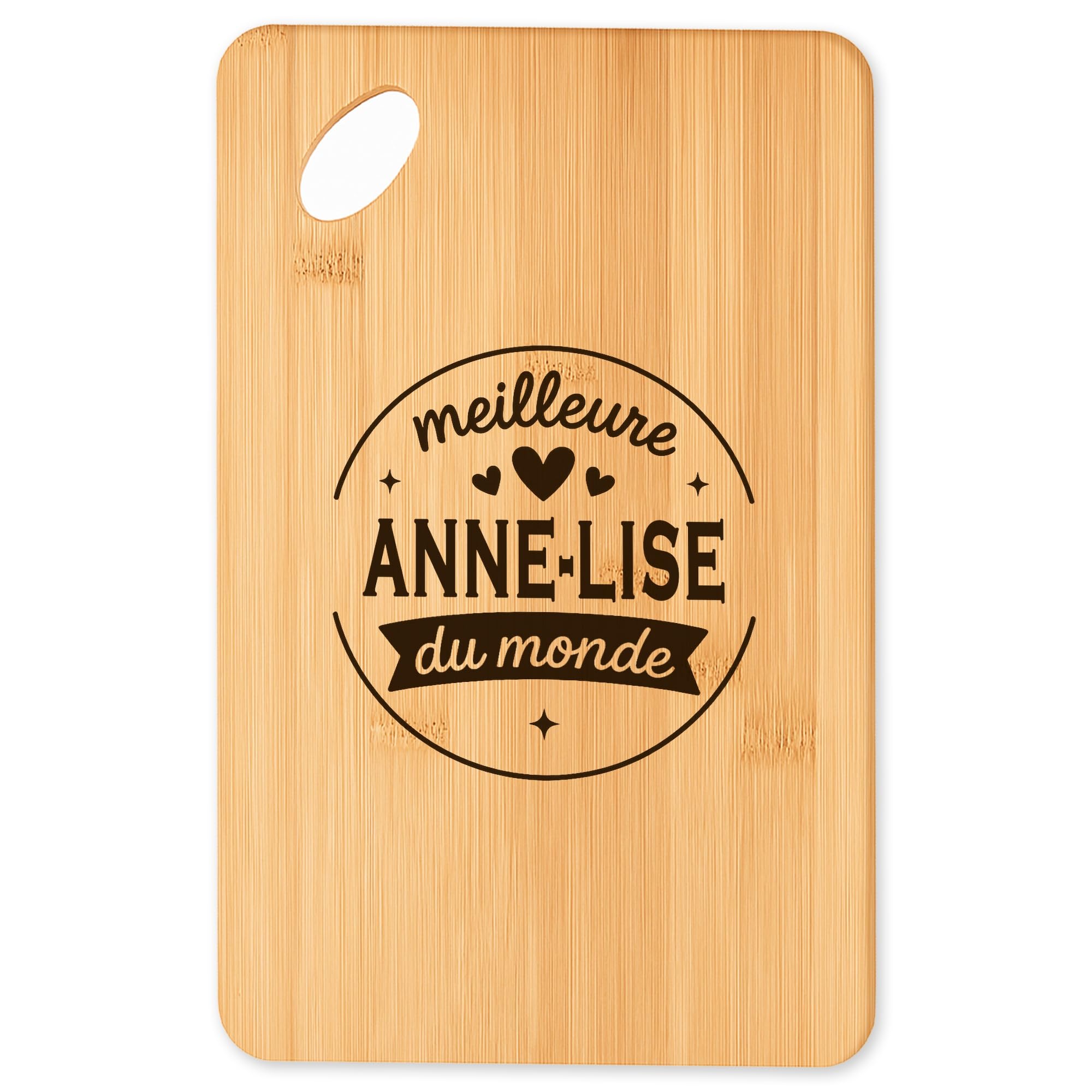 Planche à découper gravée pour célébrer les moments heureux en famille