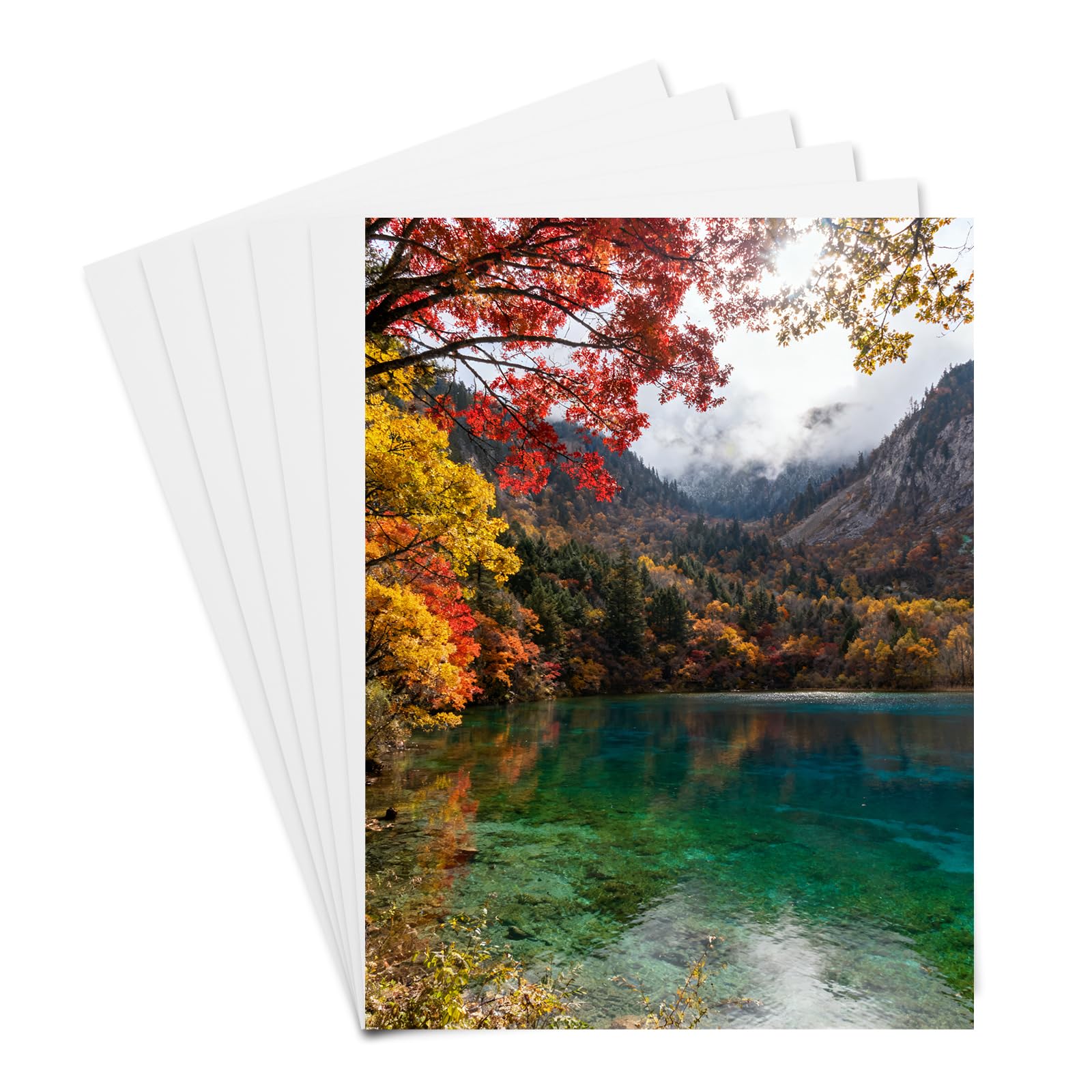 PATIKIL 6 Pcs Aluminum Sublimation Blanks, 15x20CM Metal Sublimation Blank Sign Metal Photo Prints for Custom Personalized Frame Cards Photo, White