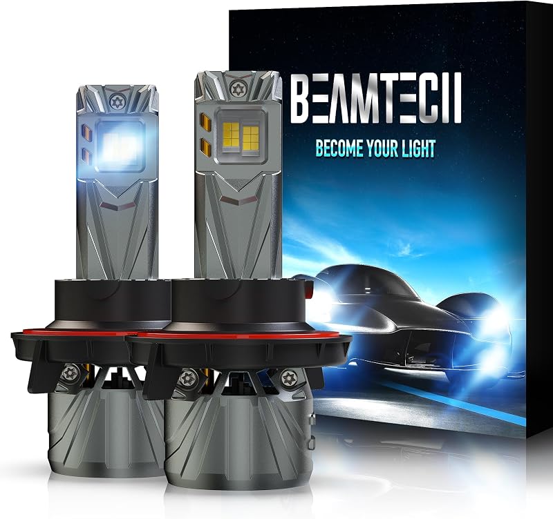 Lâmpadas H13/9008 BEAMTECH 6500K com ventilador turbo – Pacote com 2