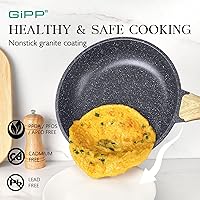 Vista 3 de GiPP 21Psc Pots and Pans Set Non Stick - Grey Ceramic Kitchen Cookware Sets Nonstick Induction Cookware Non-toxic Cooking Pan Set with Silicone