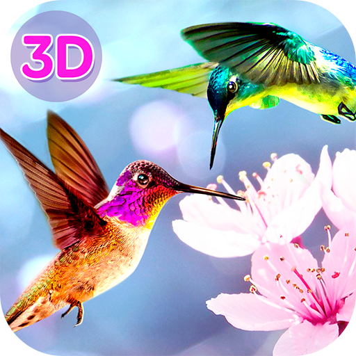 Humming Bird Wildlife Simulator Game: Flower Eating Bright Color