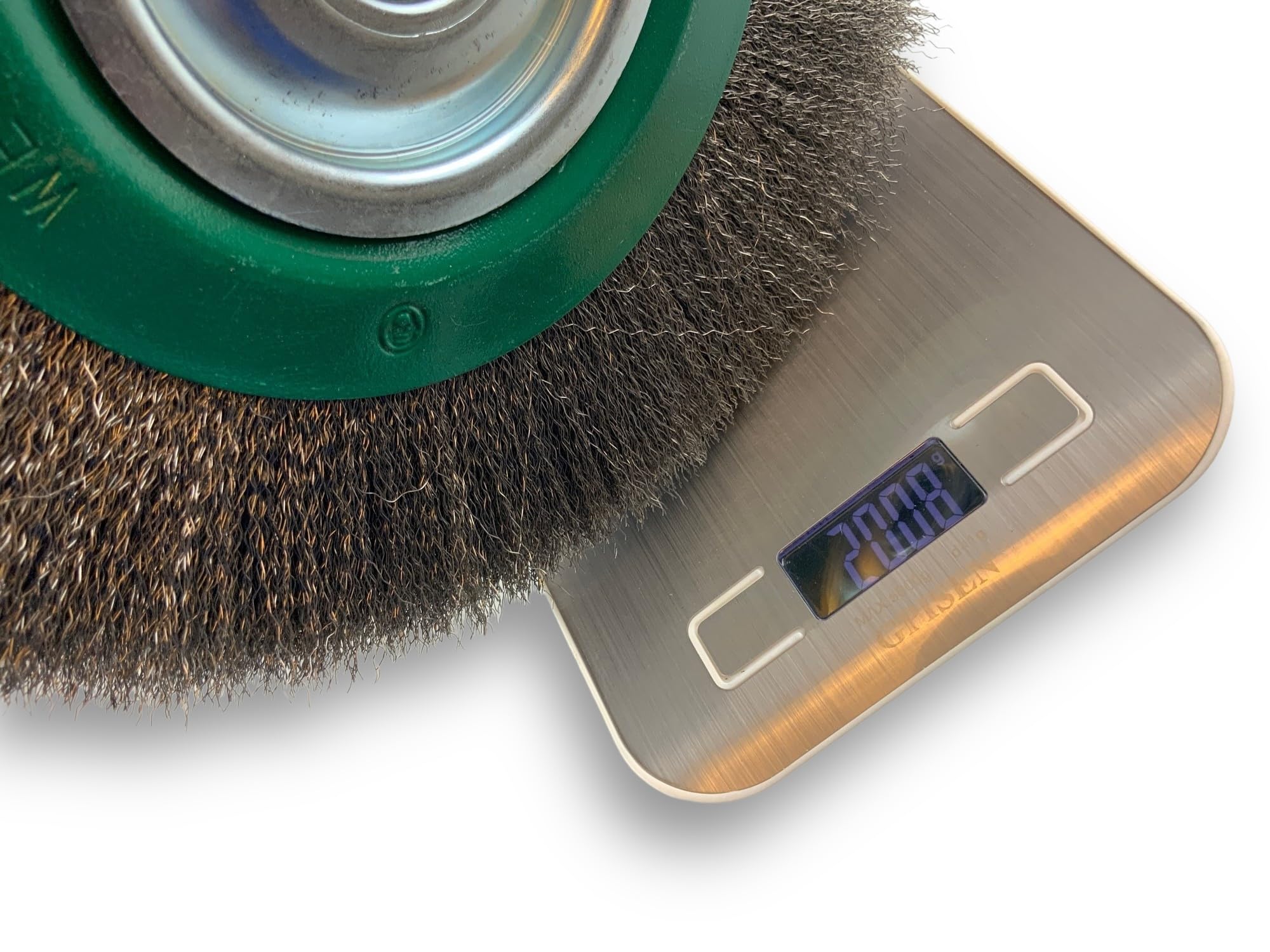 Kibros Brosse circulaire touret inox souple Ø 250 mm 3 rangs