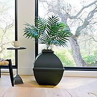 Vista 200 de Good Pet Stuff Kit original de caja de arena oculta y forro reutilizable, maceta redonda cerrada con plantas artificiales, sistema de filtro de olor