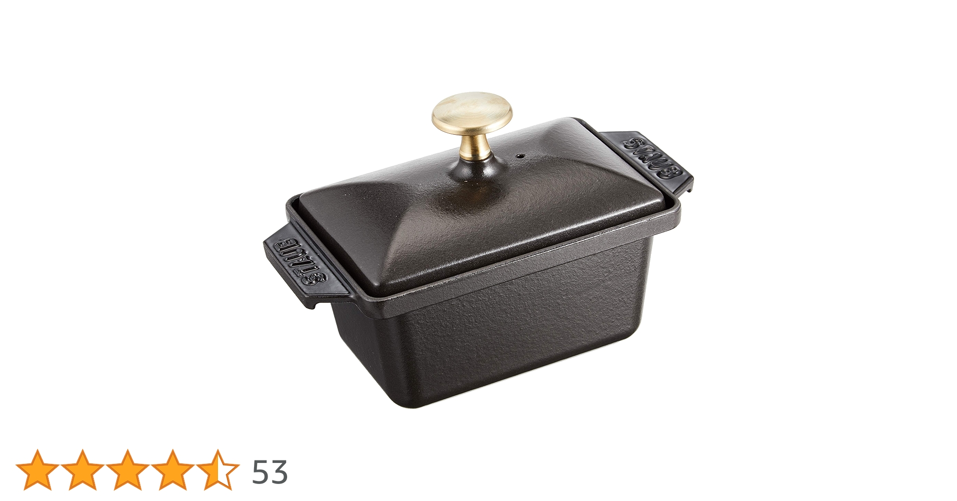 Amazon.co.jp: staub ストウブ 「 ハーフ テリーヌ ブラック