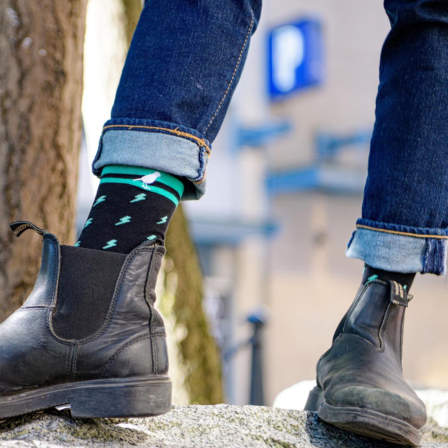 Men’s Cotton Crew Dress Socks – Ultra-Soft, Breathable, Everyday Comfort – Rebel - Image 2