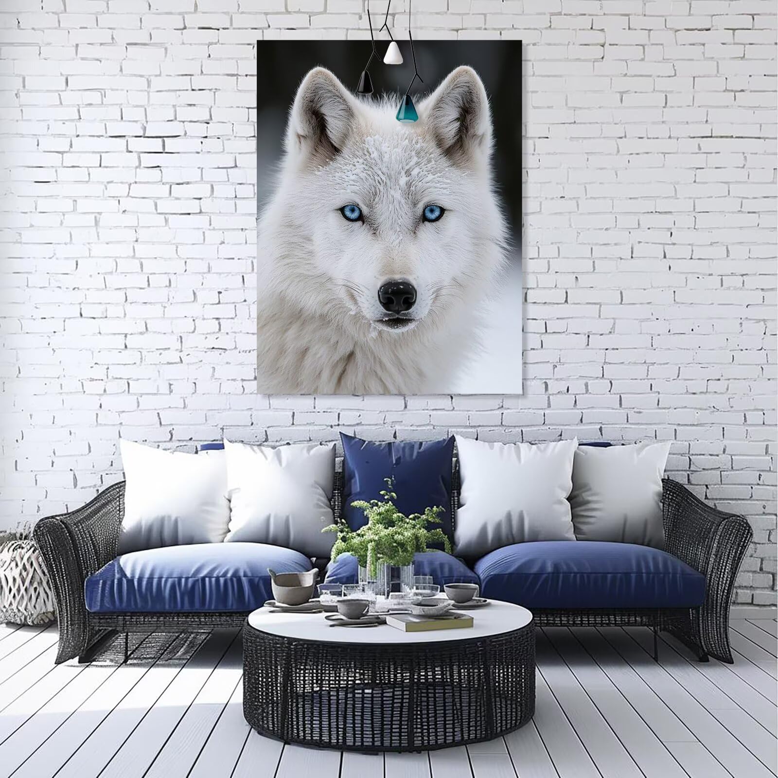 Diamond Painting Wolf – 35x45 Cm, Full Drill, Mit 26-Facetten-Steinen, 30 % Extra, Inkl. Zubehör – Perfekt Für Wanddeko & Geschenk