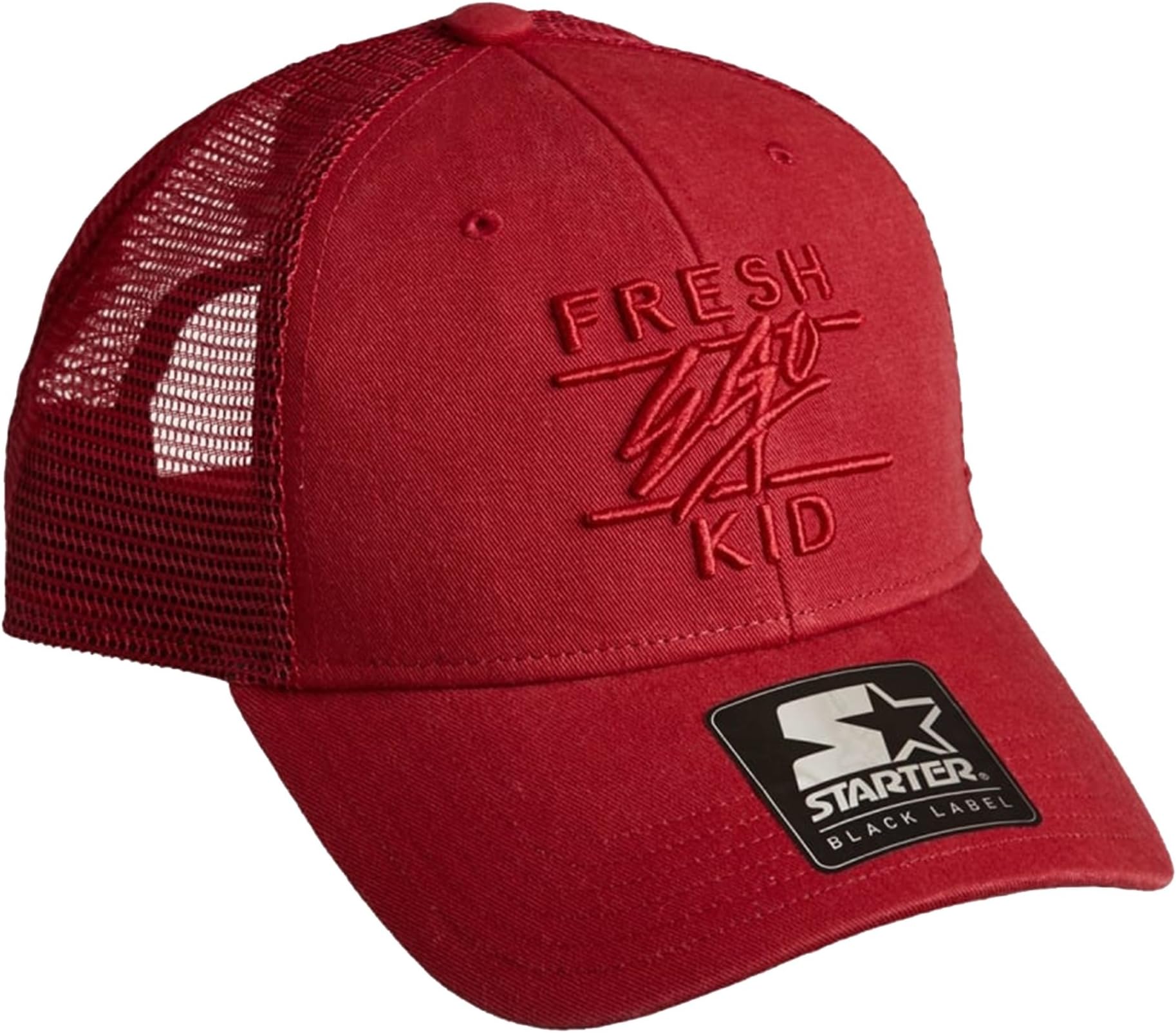 Fresh Ego Kid | S057 Mesh Polo Trucker Cap - Red