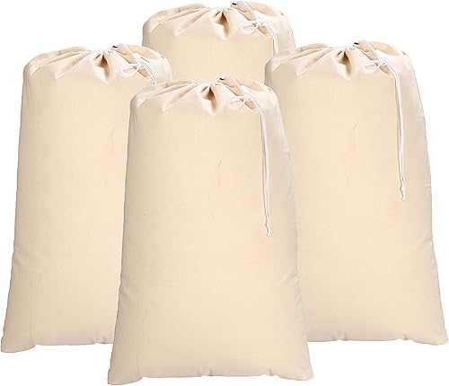 Miniatura 3 de Bolsa de lavandería, lona, bolsa de lavandería, de algodón, con cordones, fácil de llevar, bolsa de lavandería lavable, bolsa de Papá Noel, bolsa de