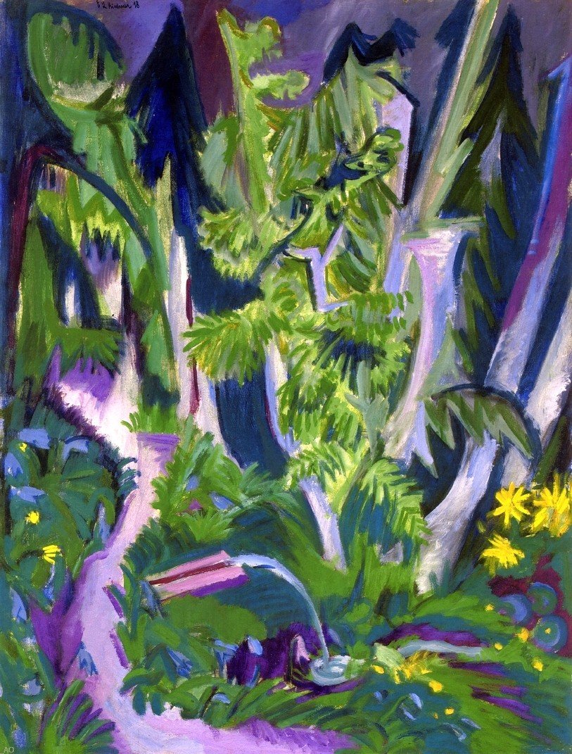 Amazon.com: Art Oyster Ernst Ludwig Kirchner Mountain Forest - 21