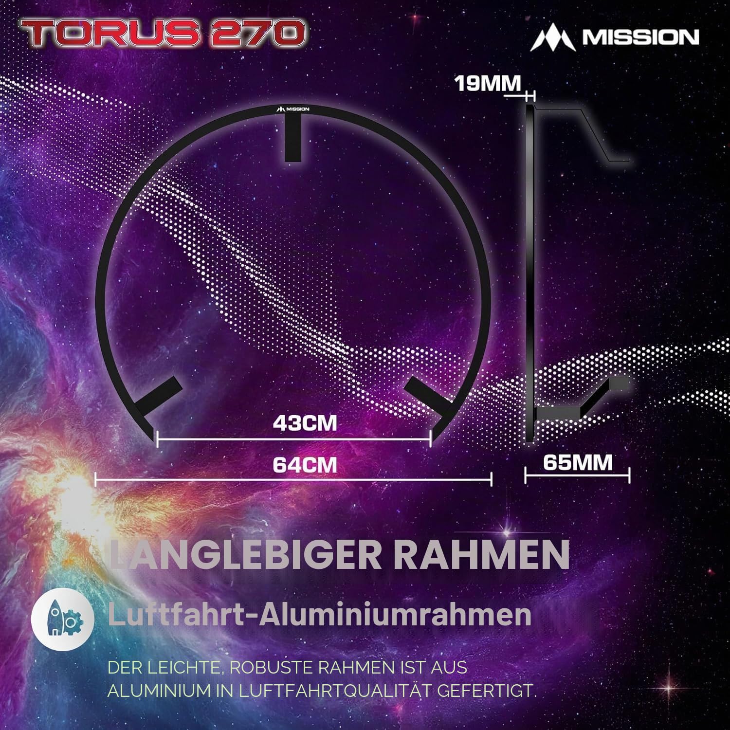 Mission Torus 270 LED Bronze Dart Beleuchtung