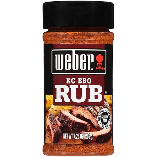 Weber KC BBQ Rub, coctelera de 7.25 onzas (paquete de 6)